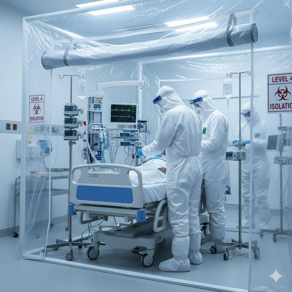 ทำไมโรงพยาบาลที่มีผู้ป่วยโรคติดเชื้อร้ายแรง จึงไม่ควรใช้เครื่องวิเคราะห์เลือดแบบwet chem ร่วมกับผู้ป่วยอื่น แล้วถ้ามีเครื่องวิเคราะห์เลือดแบบ fuji drychem มาใช้แยกกันจะดีกว่าอย่างไร